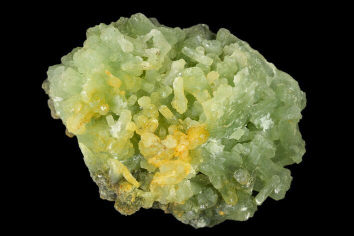 Green Prehnite Crystal Cluster - Morocco #138346